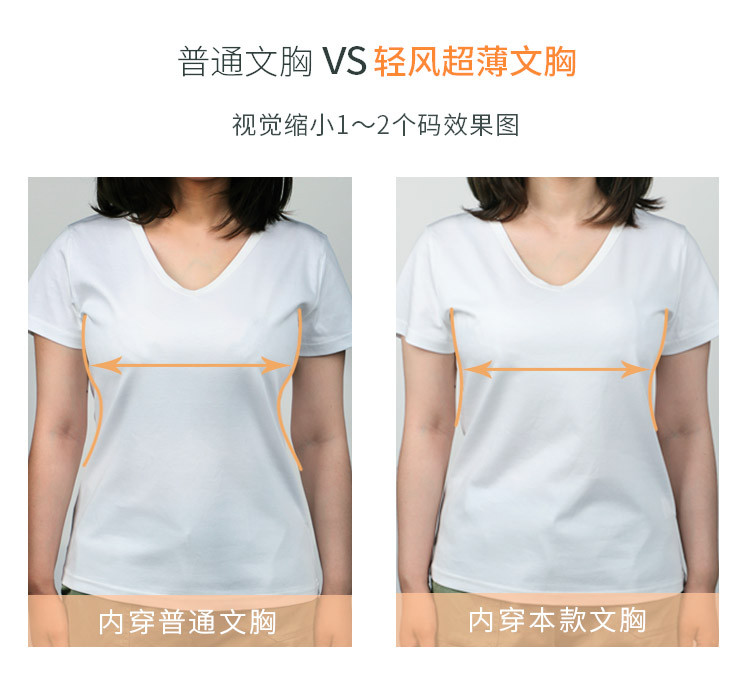 【大胸显小】轻风超薄全罩杯简约款大码大胸女文胸