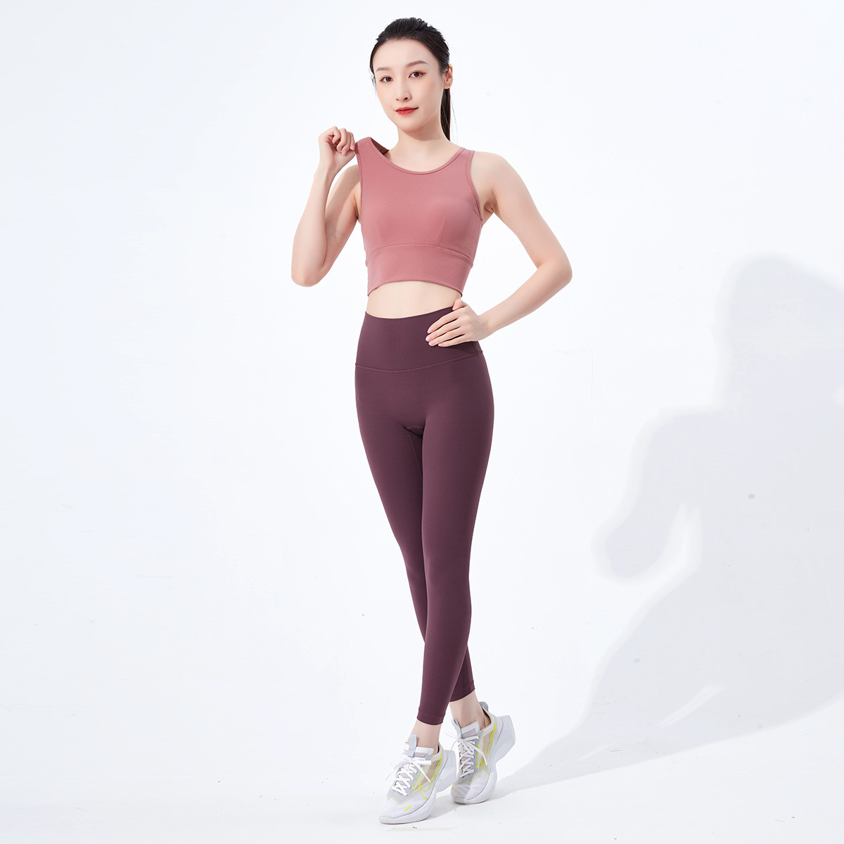 【活力提拉两件套】休闲时尚瑜伽服套装女运动裤健身跑步春季聚拢