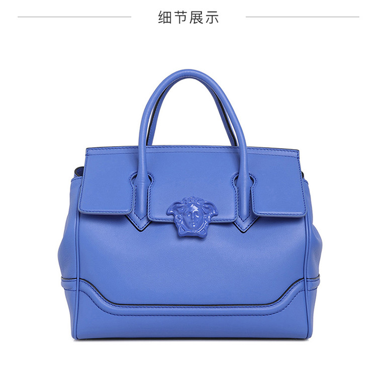 VERSACE/美杜莎金属头像女款休闲牛皮手提包