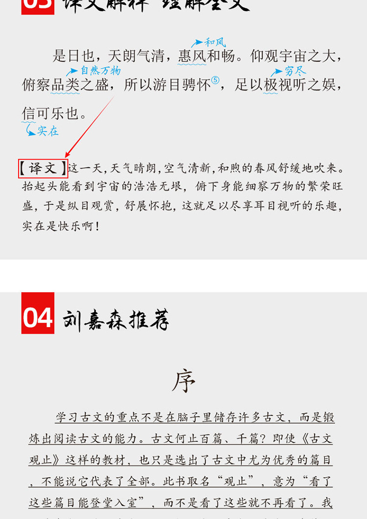 正版写给青少年的古文观止/中高考文言文点对点初高中文言文教辅