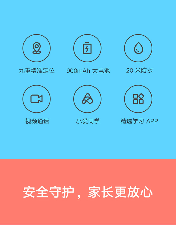 米兔儿童电话手表5C4G全网通高清视频防水GPS定位智能手表