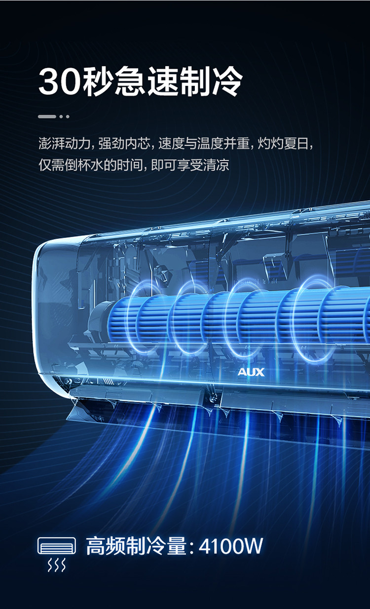 单冷空调新能效大1匹 自清洁壁挂式空调