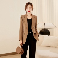 时尚西装外套女2023年春秋气质修身显瘦时尚小个子西服外套女