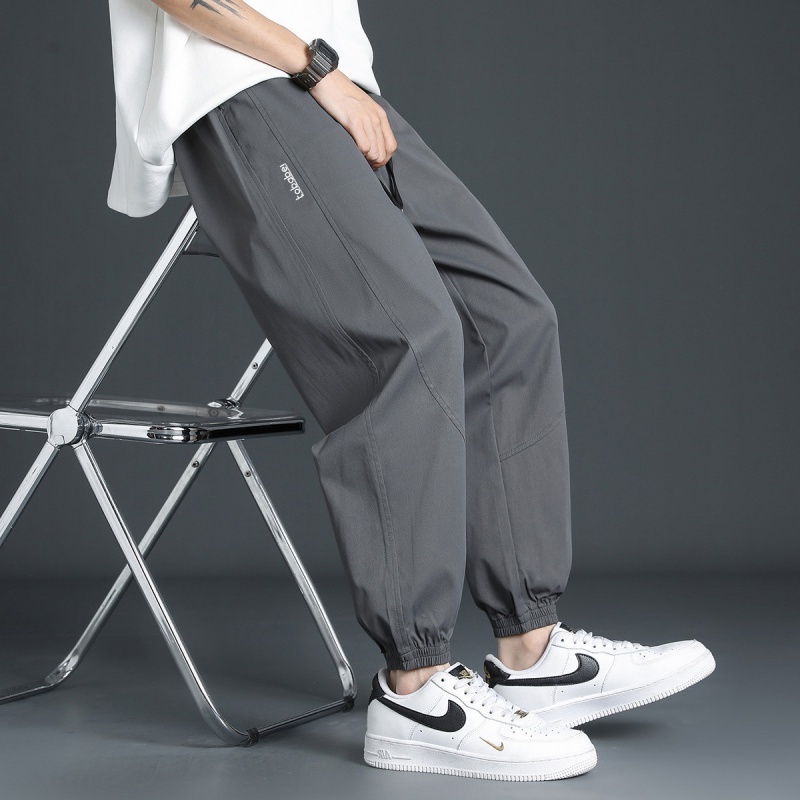 【个性简约】2023春季男卫裤日常抽绳束脚休闲裤男