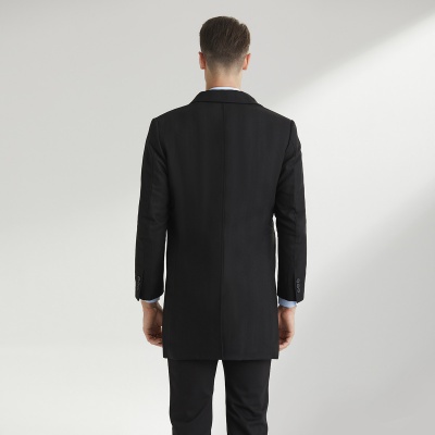 Nautica Tailored男士大衣中长款春秋双层商务正装外套