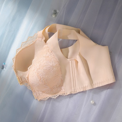 【便捷前扣减压肩带】一秒聚拢上托无钢圈收副乳内衣女文胸罩