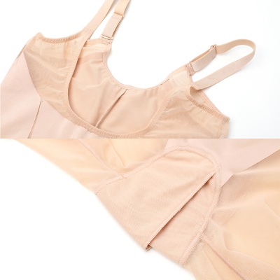 薄款收腹包臀塑身衣吊带连体束身衣女美体衣连体衣