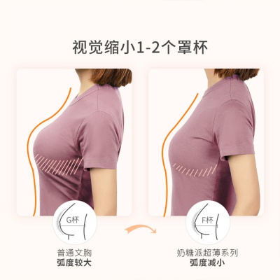 【大胸显小】轻风超薄全罩杯简约款大码大胸女文胸