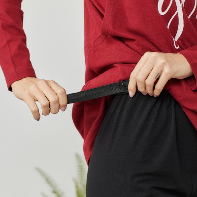 孕妇家居月子服春季简约印花可哺乳家居套装产后喂奶衣哺乳睡衣
