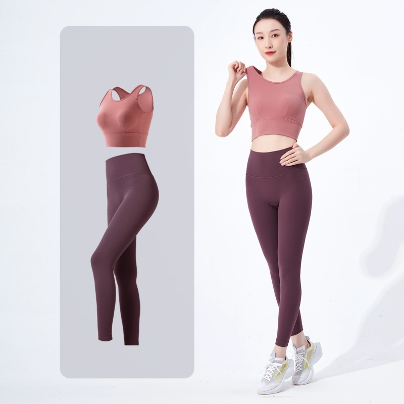 【活力提拉两件套】休闲时尚瑜伽服套装女运动裤健身跑步春季聚拢