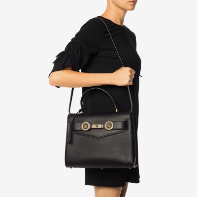 VERSACE/美杜莎金属头像标志男女款商务休闲单肩手提包