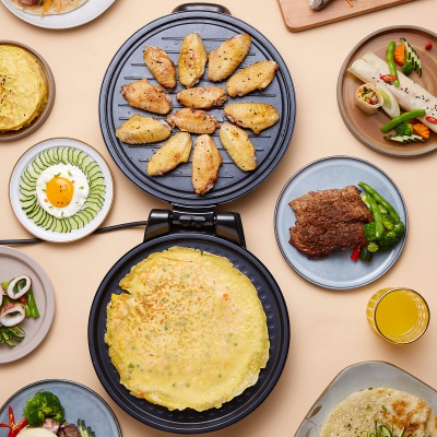 【双面加热180度开合】家用多功能电饼档烤饼机JHN30F