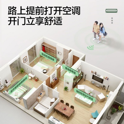 【热销单品】海尔空调挂机1.5匹新1级变频自清洁WIFI智控统帅系列