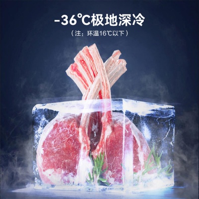 【高效减霜80%】205升冰柜冷柜家用大容量卧式商用一级能效节能