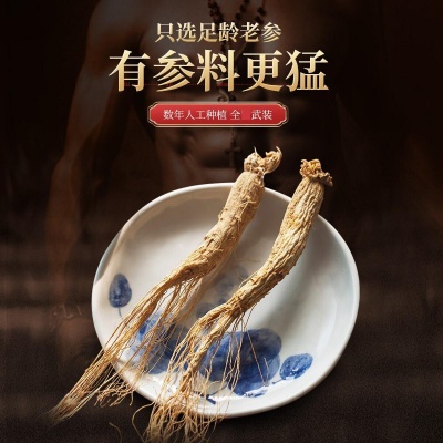 九宝人参五宝八宝茶黑枸杞黄精男士熬夜泡水喝的滋补养生茶包-全款预售