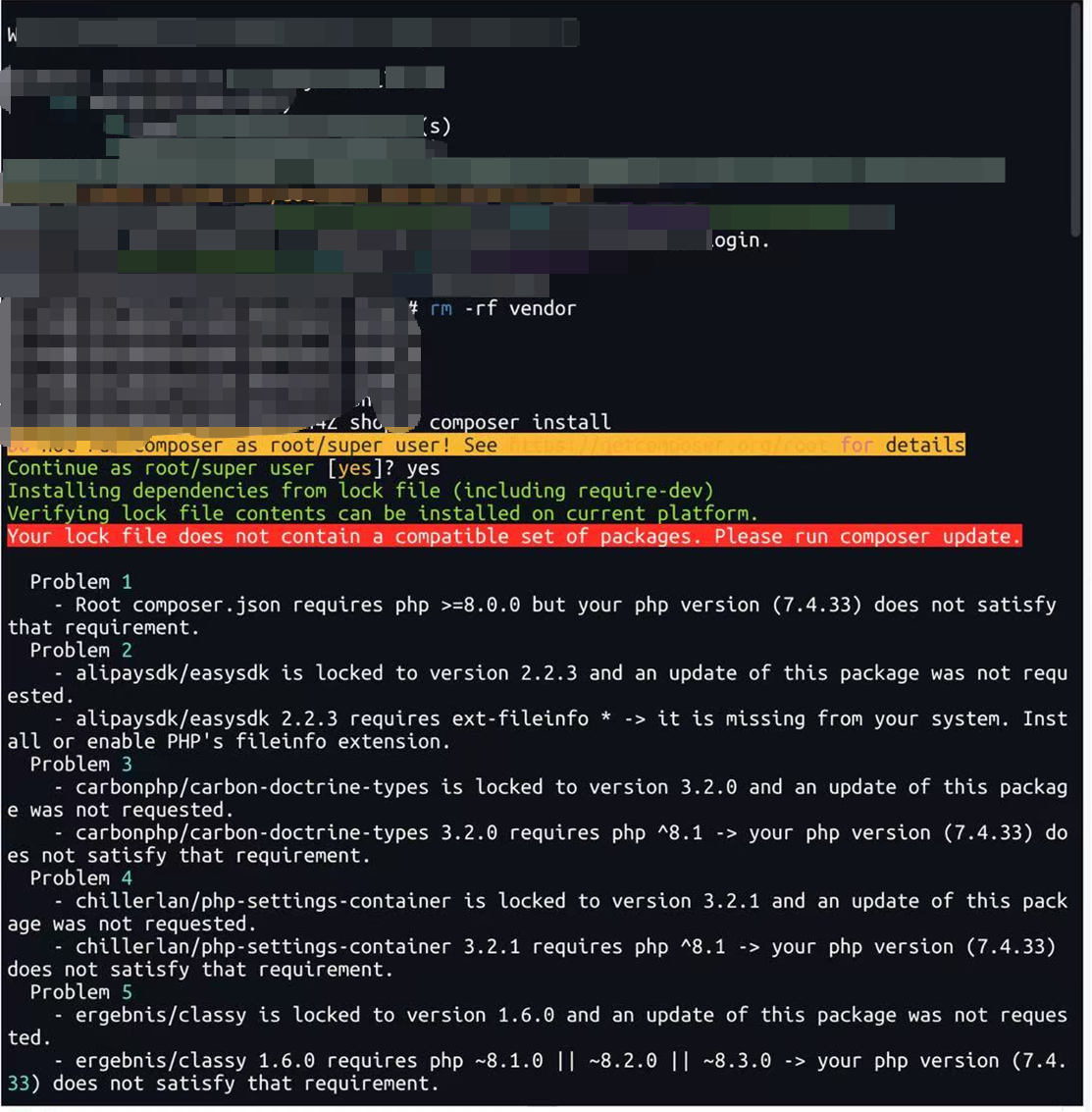 composer安装报错.png