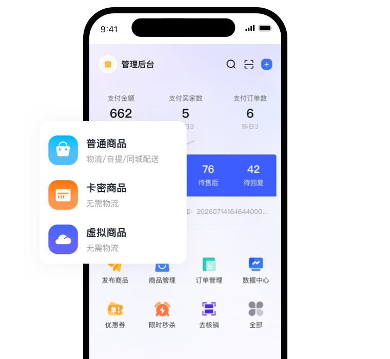 Tigshop 商家 APP 数据看板与经营数据实时可视化展示